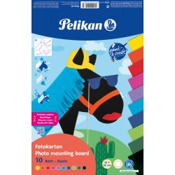 Fotokarton 23 x 33 cm 10 Blatt farbig sortiert