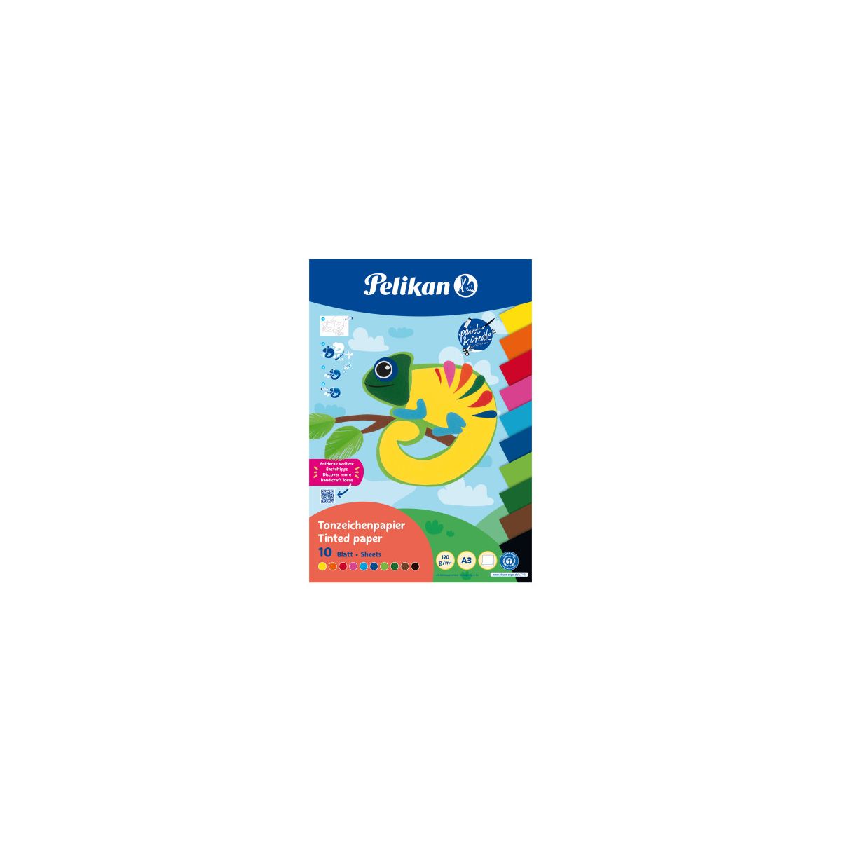 Tonzeichenpapierblock A3 10 Blatt