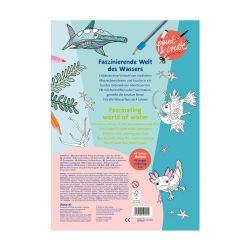 Malbuch Blue Sea mit Stickern MBmS 48 Seiten FSC