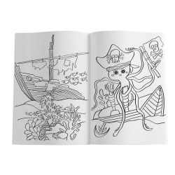 Malbuch Blue Sea mit Stickern MBmS 48 Seiten FSC