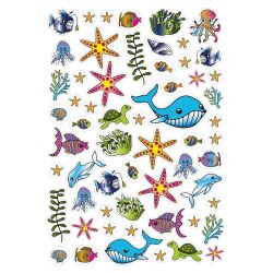 Malbuch Blue Sea mit Stickern MBmS 48 Seiten FSC