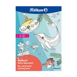 Malbuch Blue Sea mit Stickern MBmS 48 Seiten FSC