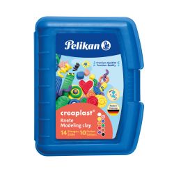Knetmasse Creaplast Kinderknete 198/10B Blau, 10 Farben, 240