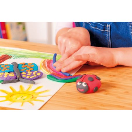 Knetmasse Creaplast Kinderknete 198/10B Blau, 10 Farben, 240