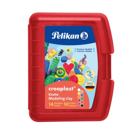 Knetmasse Creaplast Kinderknete 198/10R rot, 10 Farben, 240g Knetmasse Creaplast Kinderknete 198/10R rot, 10 Farben, 240g
