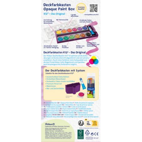 Deckfarbkasten 735/K12V Violett