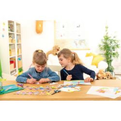 9 Buntstifte und 1 Bleistift griffix sortiert in Hängefaltsc