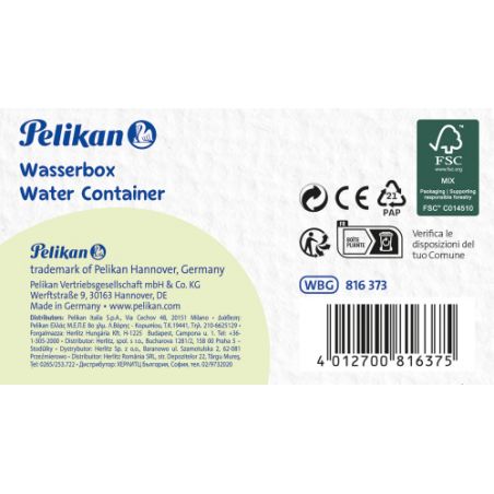 Pelikan Wasserbecher mit Pinselhalter, Grün Pelikan Wasserbecher mit Pinselhalter, Grün