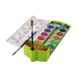 Pelikan Wasserbecher mit Pinselhalter, Grün Pelikan Wasserbecher mit Pinselhalter, Grün