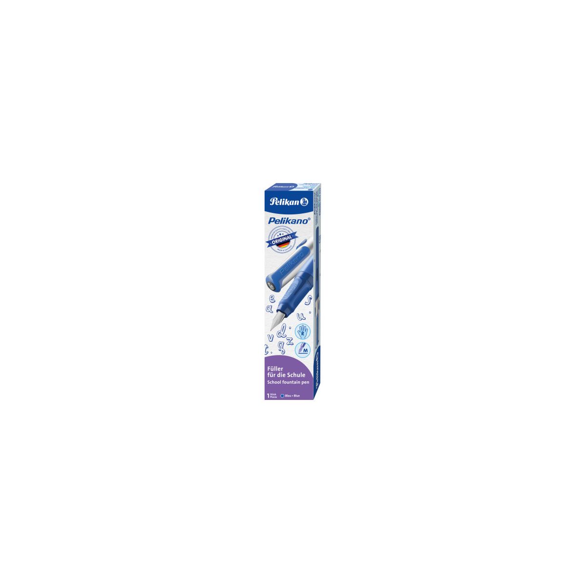 Schulfüller Pelikano Original P480 Blau M 2024 in Faltschach