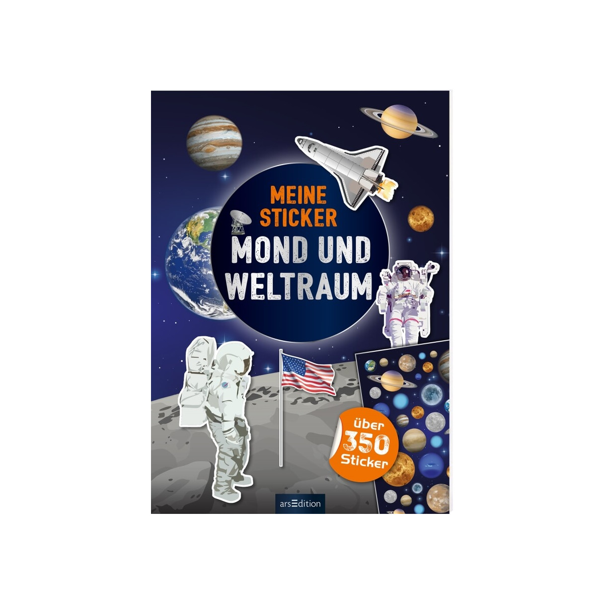 Sticker: Mond und Weltraum