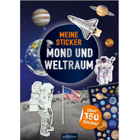 Sticker: Mond und Weltraum