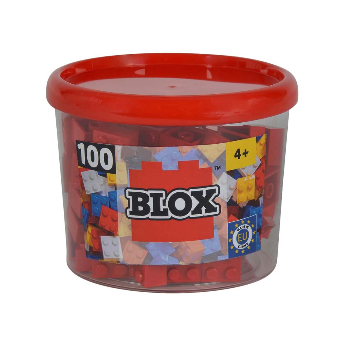 Blox 100 rote 4er Steine in Dose