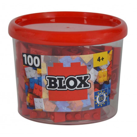 Blox 100 rote 4er Steine in Dose