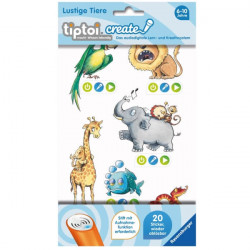 Ravensburger 009084 tiptoi® CREATE Sticker Lustige Tiere