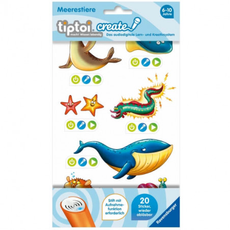Ravensburger 009091 tiptoi® CREATE Sticker Meerestiere
