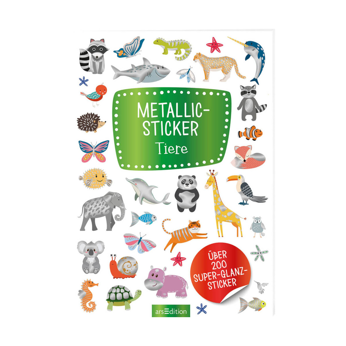 Metallic-Sticker Tiere