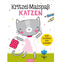 arsEdition, 133355, Kritzel-Malspaß Katzen. Ab 4 Jahre