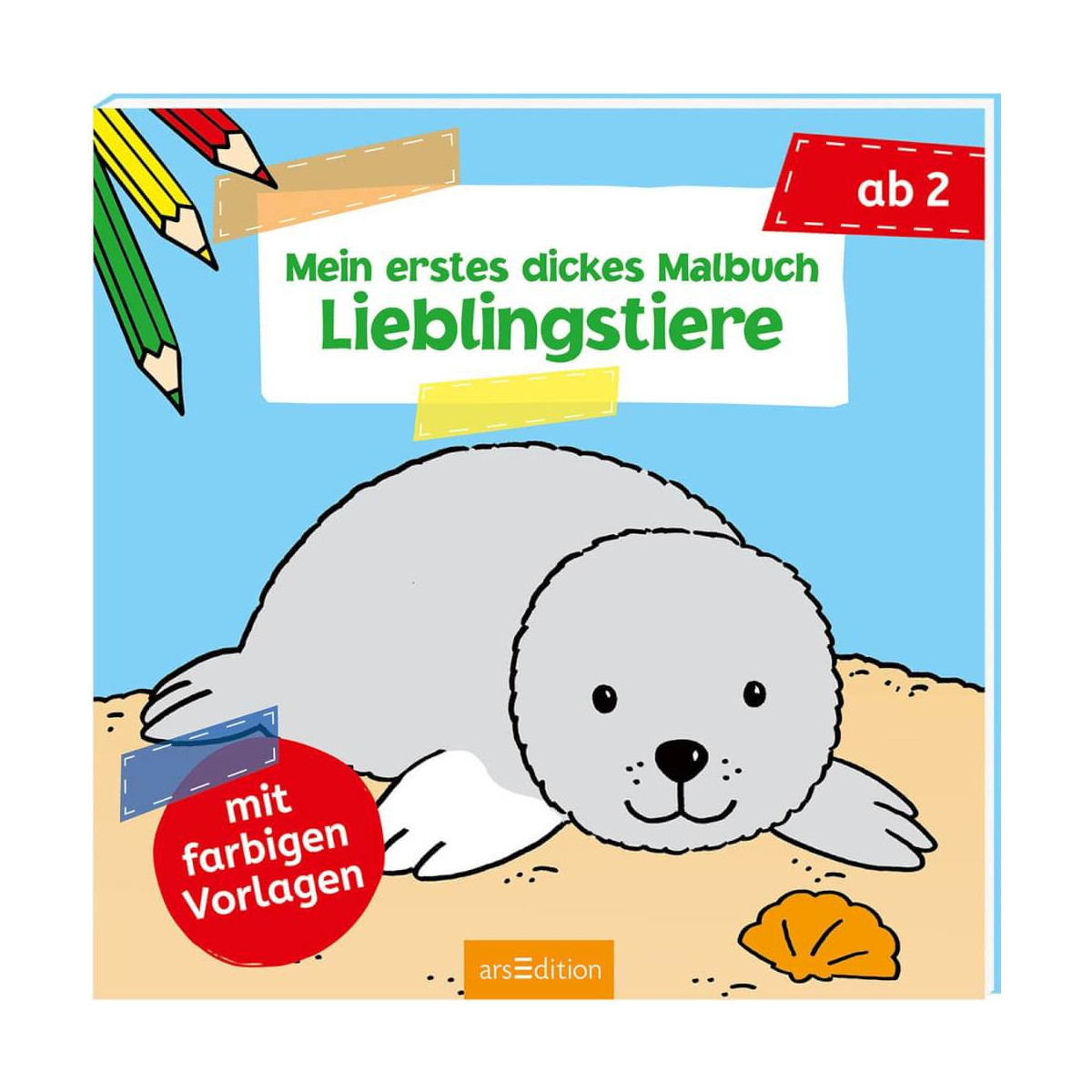 Mein erstes dickes Malbuch Lieblingstiere