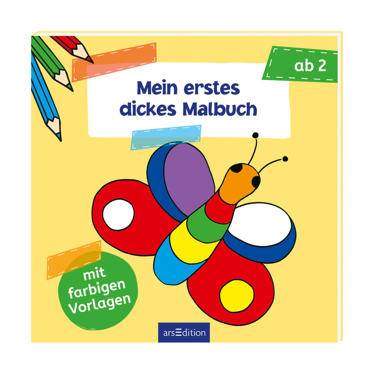 Malbuch ab 2: Mein erstes dickes Malbuch