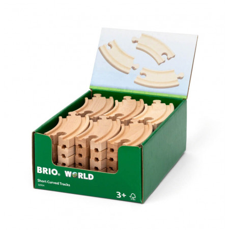 BRIO - Display Kurze gebogene Gleise (E1)