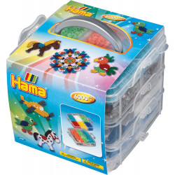 Hama® Aufbewahrungsbox klein mit 6.000 Perlen und 3 Stiftplatten