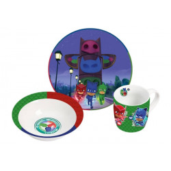 Frühstücksset PJ Masks Porzellan, 3-teilig