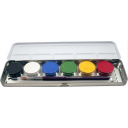 6 Farben Metall-Palette