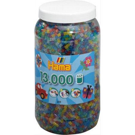 Dose mit 13000 Perlen, Glittermix