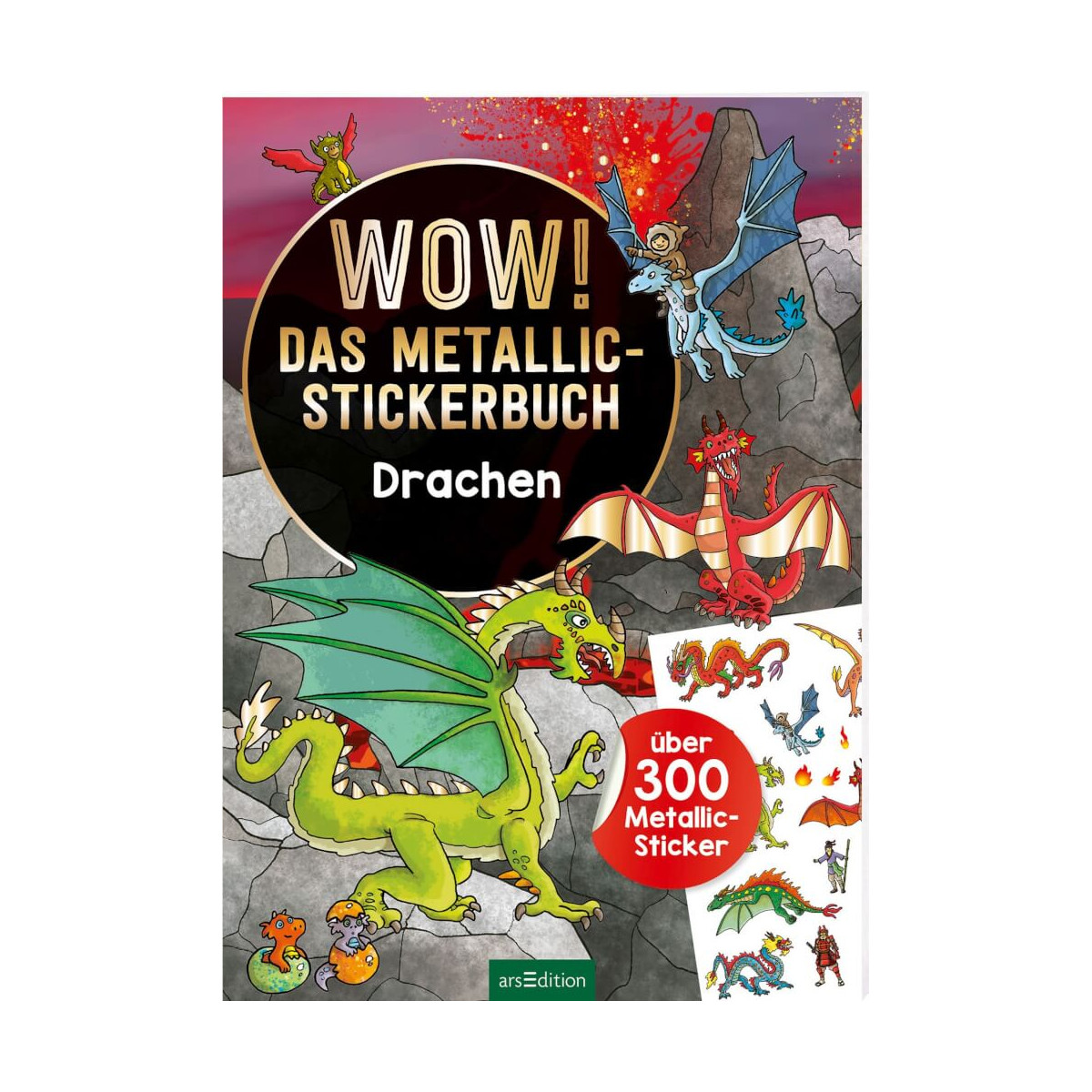 Metallic-Sticker: Drachen