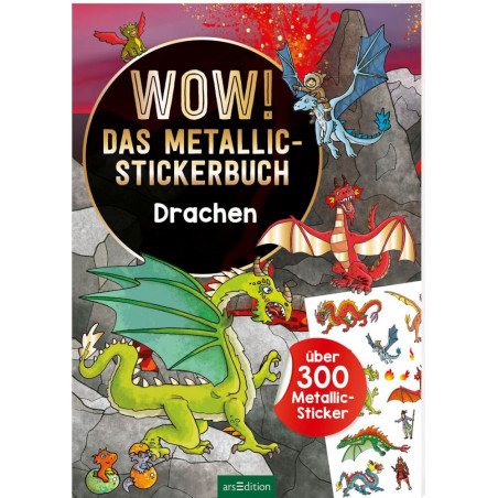Metallic-Sticker: Drachen