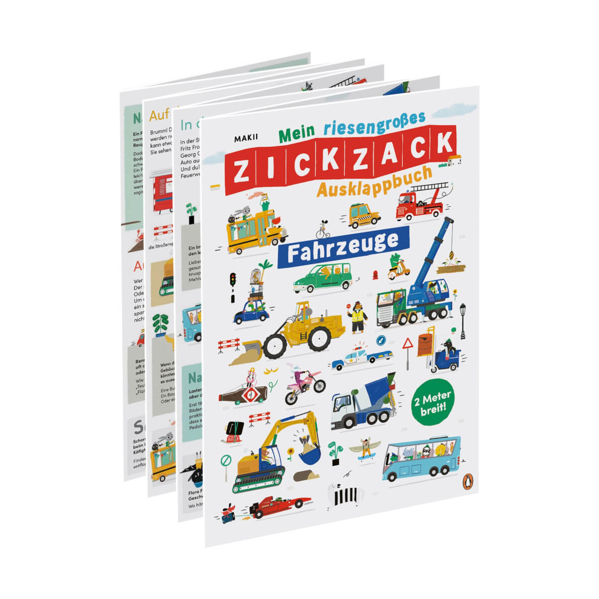 Mein riesengroßes ZICKZACK Ausklappbuch – Fahrzeuge