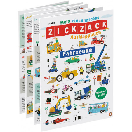 Mein riesengroßes ZICKZACK Ausklappbuch – Fahrzeuge