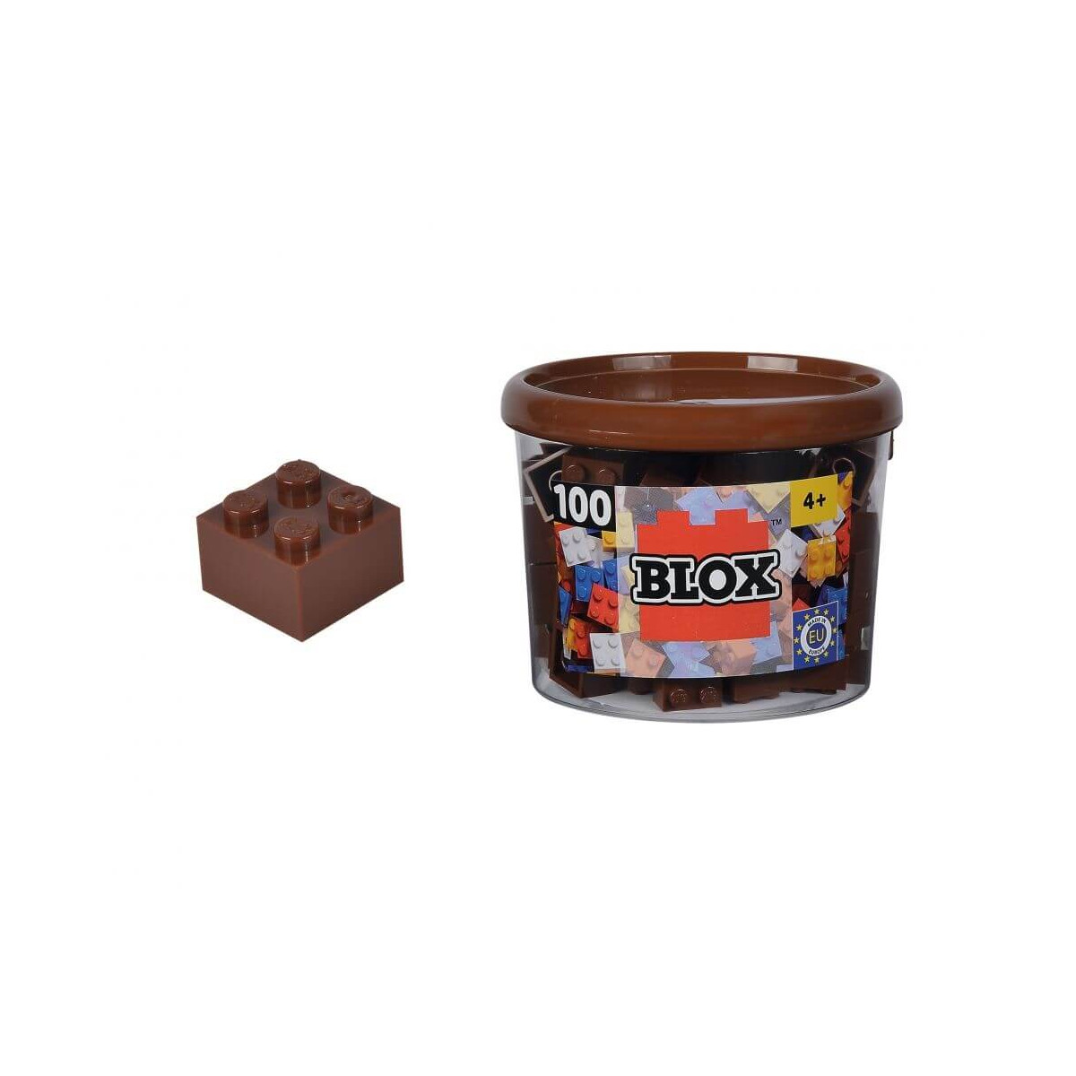 Blox 100 braune 4er Steine in Dose