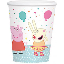 8 Becher Peppa Pig Papier 250 ml