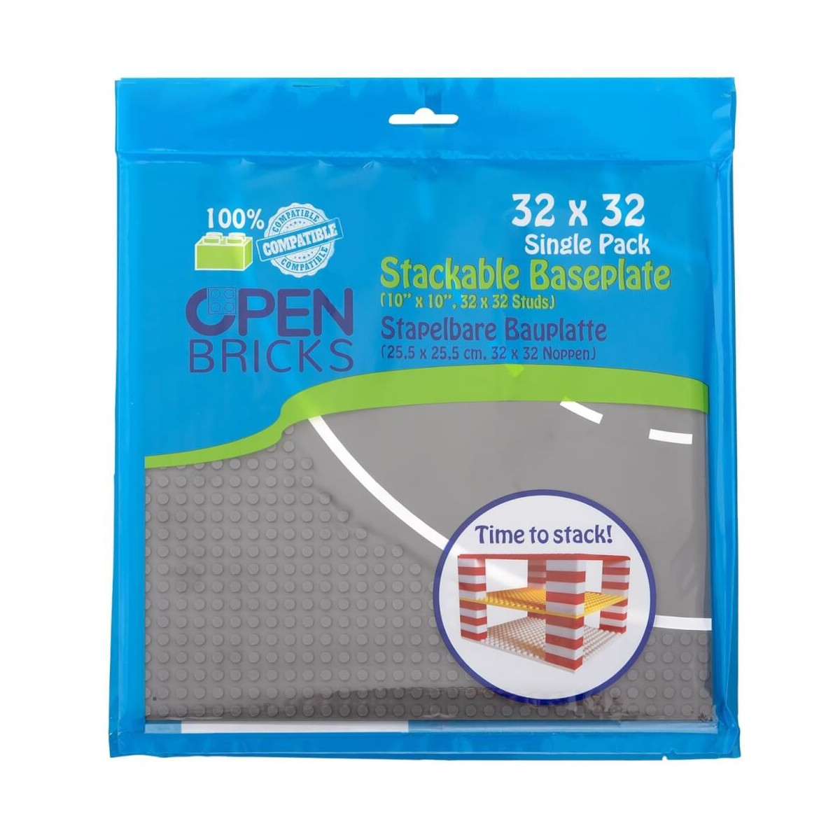 Open Bricks Streetplate 32x32         curve grey (1)