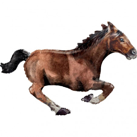 SuperShape Galloping Horse Folienballon P35 verpackt 101cm x