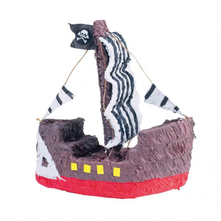 Pinata Piratenschiff Papier 39,3 x 44,4 x 19 cm