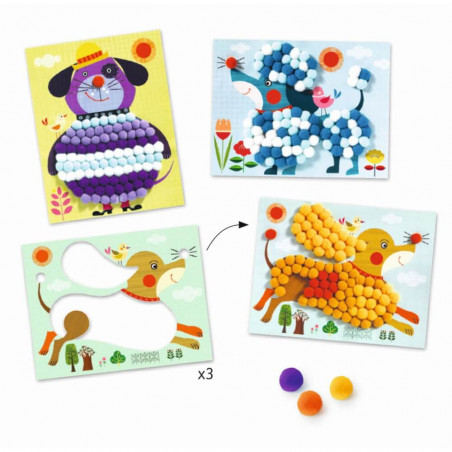 Bastelpackung 3-6: Hunde