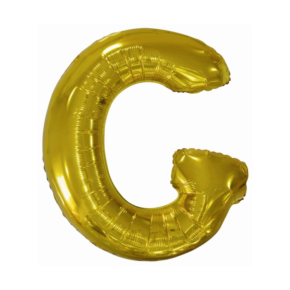 Grosser Buchstabe G Gold Folienballon N34 verpackt 86 cm