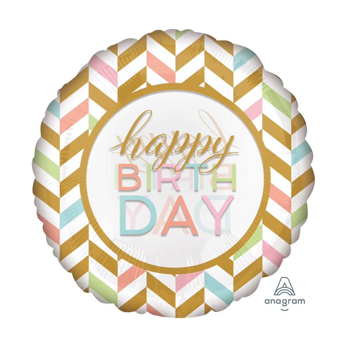 Jumbo Pastel Celebration Folienballon  , P40, verpackt, 71