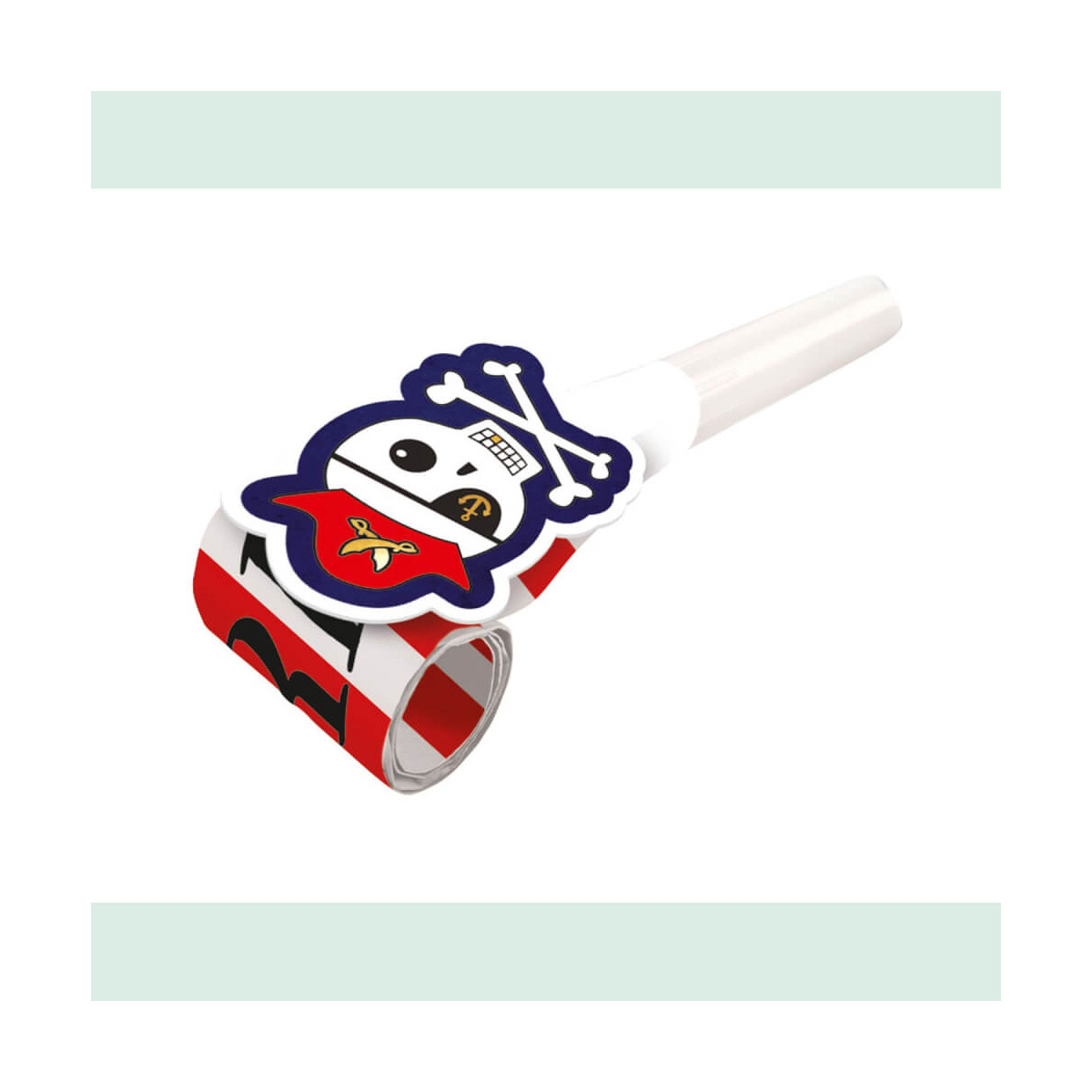 8 Luftrüssel Pirates Map Plastik / Papier 30cm