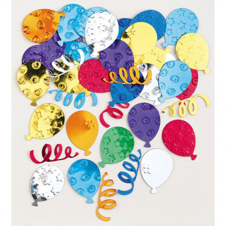 Konfetti Partyballons mehrfarbig Folie 14 g