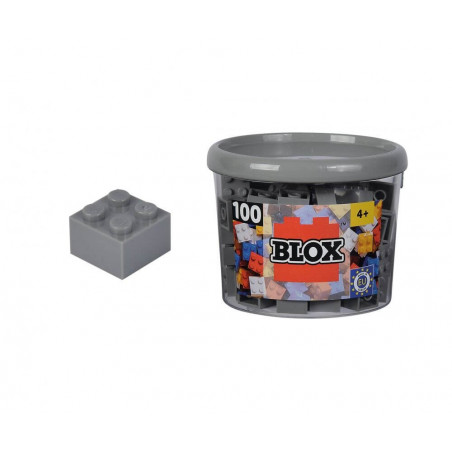 Blox 100 graue 4er Steine in Dose