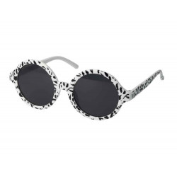 Sonnenbrille weiß/schwarz gefleckt (2)