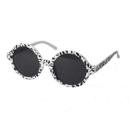 Sonnenbrille weiß/schwarz gefleckt (2)