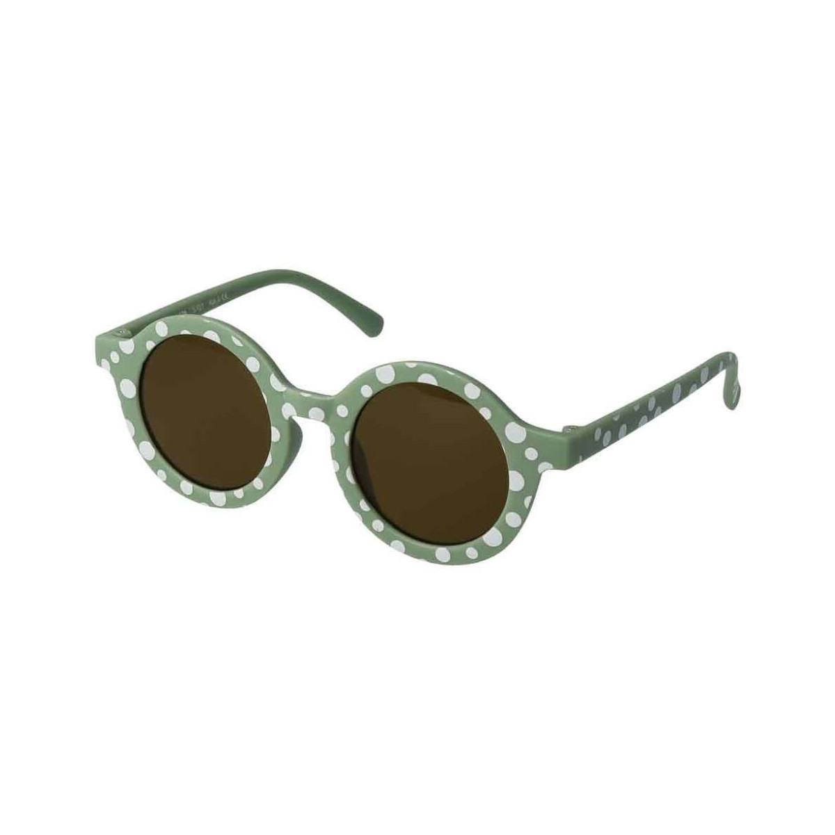 Sonnenbrille grün/weiß gepunktet (2)