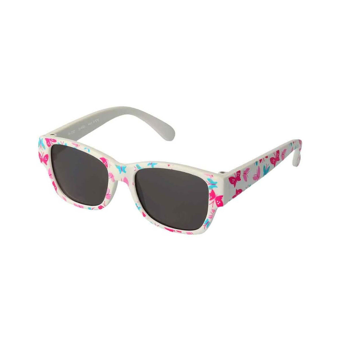 Sonnenbrille FL Schmetterling weiß (2)