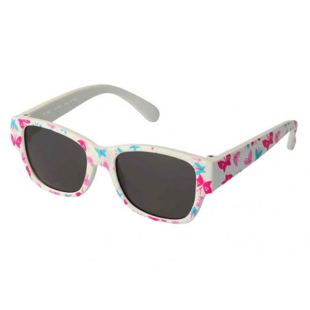 Sonnenbrille FL Schmetterling weiß (2)