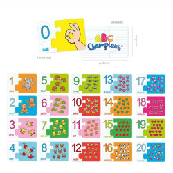 ABC CHAMPIONS Zahlen-Lernspielkarten-Set 42-teilig